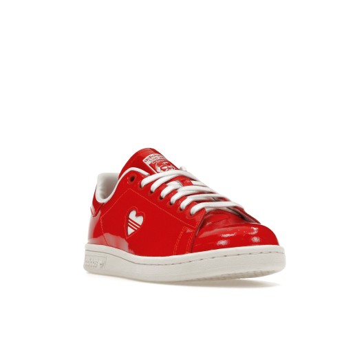 Кроссы adidas Stan Smith Valentines Day Red (2019) (W) - женская сетка размеров