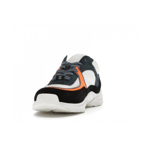 Chanel Low Top Trainer CC White Navy (W) - женская сетка размеров