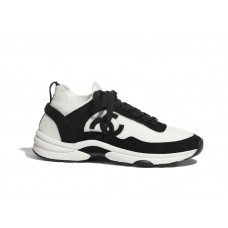 Женские Chanel Low Top Trainer White Black (W)