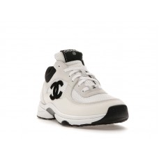 Женские Chanel Low Top Trainer Suede White Black (W)