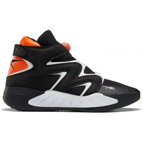 Кроссы Reebok Instapump Fury Zone Black White Orange - мужская сетка размеров