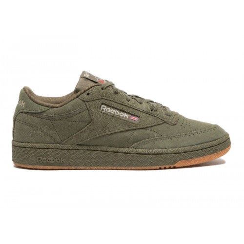 Кроссы Reebok Club C 85 Army Green - мужская сетка размеров