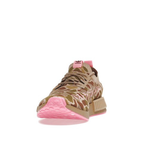 Кроссы adidas NMD R1 Primeknit Duck Camo Pink - мужская сетка размеров