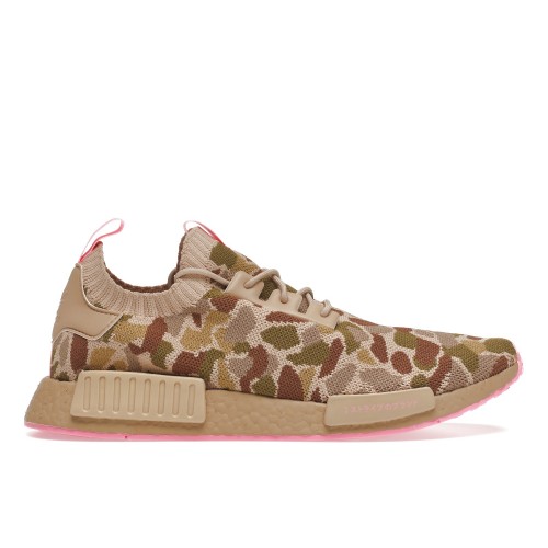 Кроссы adidas NMD R1 Primeknit Duck Camo Pink - мужская сетка размеров