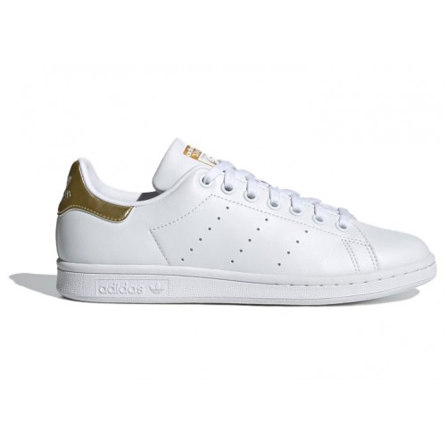 Кроссы adidas Stan Smith White Gold Metallic - мужская сетка размеров