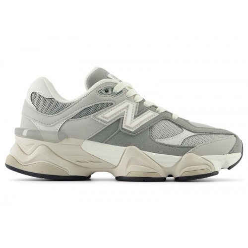 Кроссы New Balance 9060 Slate Grey Raincloud (GS) - подростковая сетка размеров