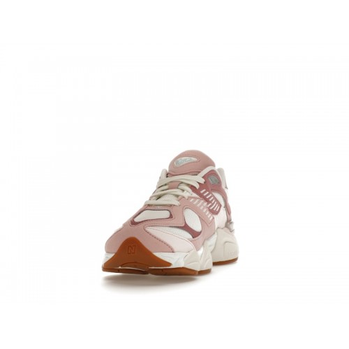 Кроссы New Balance 9060 Rose Pink (Wide) (GS) - подростковая сетка размеров