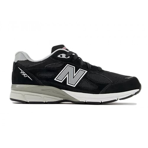 Кроссы New Balance 990v3 Black (GS) - подростковая сетка размеров