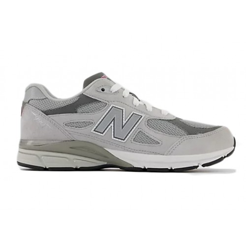 Кроссы New Balance 990v3 Grey (GS) - подростковая сетка размеров