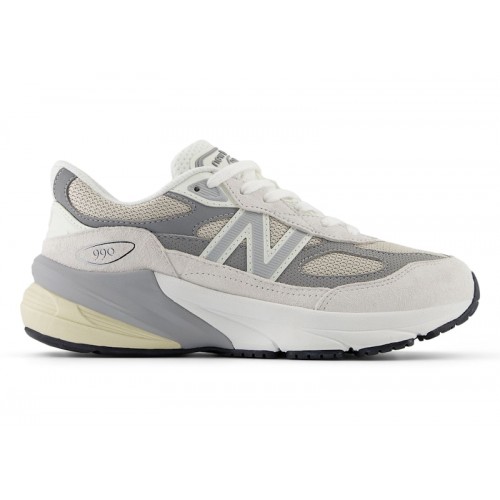 New Balance 990v6 Reflection Marblehead White (GS) - подростковая сетка размеров