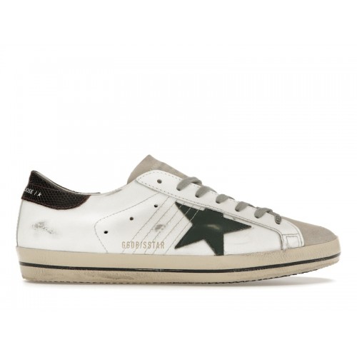 Golden Goose Super-Star White Seedpearl Green - мужская сетка размеров
