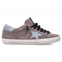 Golden Goose Super Star Cinder Quarry Silver Blue