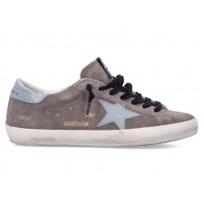 Golden Goose Super Star Cinder Quarry Silver Blue