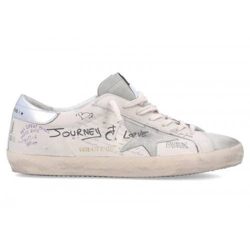 Golden Goose Super Star White Ice Silver - мужская сетка размеров