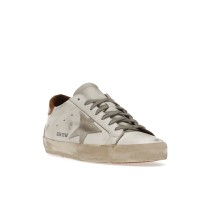 Golden Goose Super-Star White Vacchetta Tan Grey Suede Patch