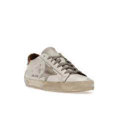 Golden Goose Super-Star White Vacchetta Tan Grey Suede Patch