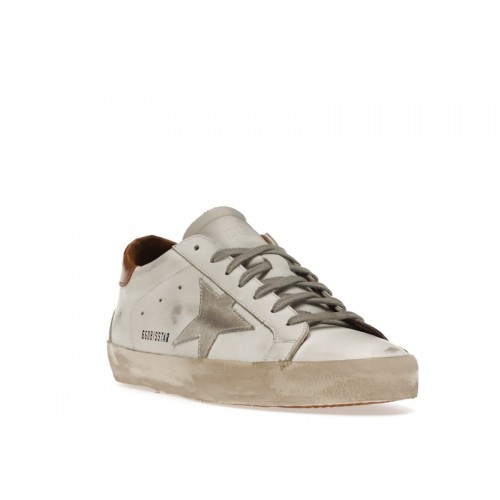 Golden Goose Super-Star White Vacchetta Tan Grey Suede Patch - мужская сетка размеров