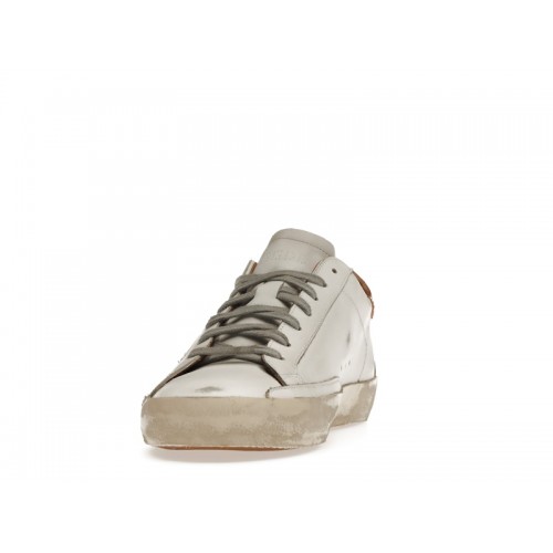 Golden Goose Super-Star White Vacchetta Tan Grey Suede Patch - мужская сетка размеров