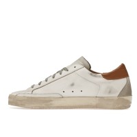 Golden Goose Super-Star White Vacchetta Tan Grey Suede Patch