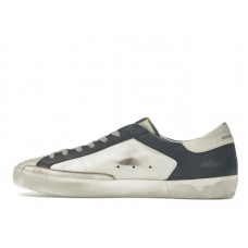Golden Goose Super Star White Dark Blue Gun Metal