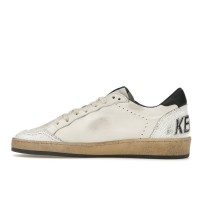 Golden Goose Ball-Star Low White Nappa Black Star