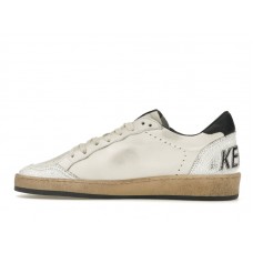 Golden Goose Ball-Star Low White Nappa Black Star