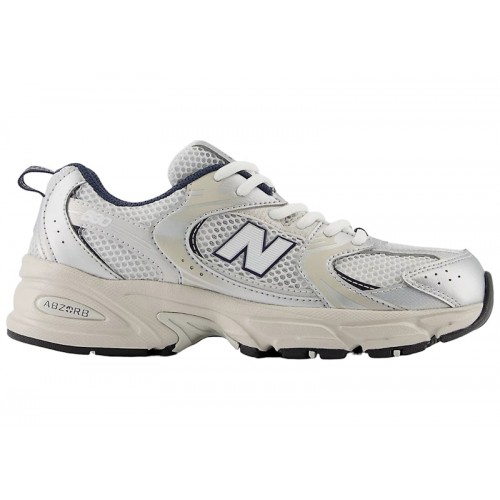 Кроссы New Balance 530 Summer Fog Navy (GS) - подростковая сетка размеров