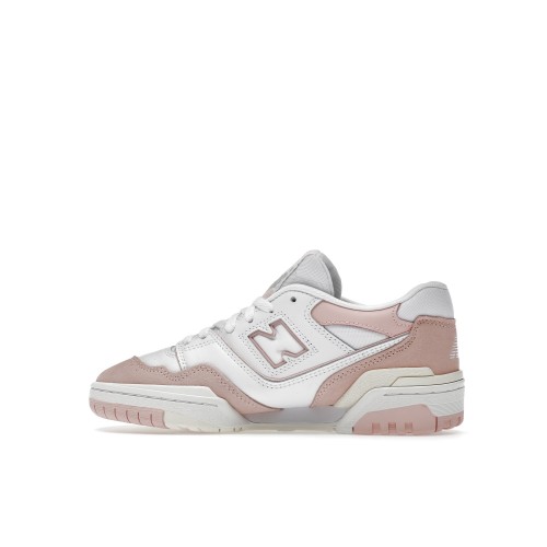 Кроссы New Balance 550 White Pink Sea Salt (GS) - подростковая сетка размеров