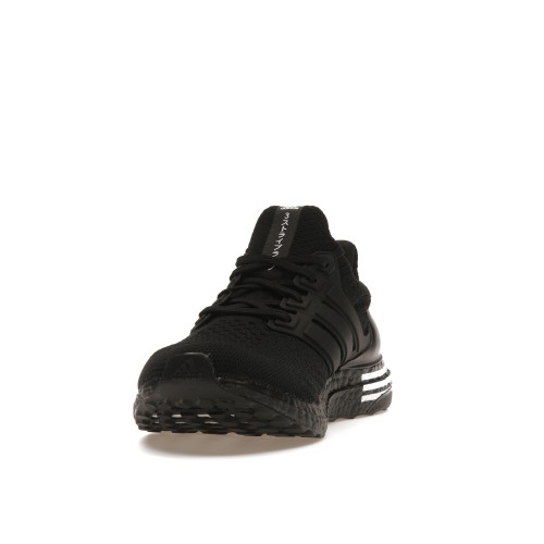 Кроссы adidas Ultra Boost 5.0 DNA Black White Heel Stripes - мужская сетка размеров