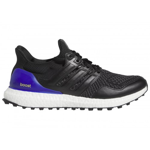 Кроссы adidas Ultra Boost Spikeless Golf Core Black Lucid Blue - мужская сетка размеров