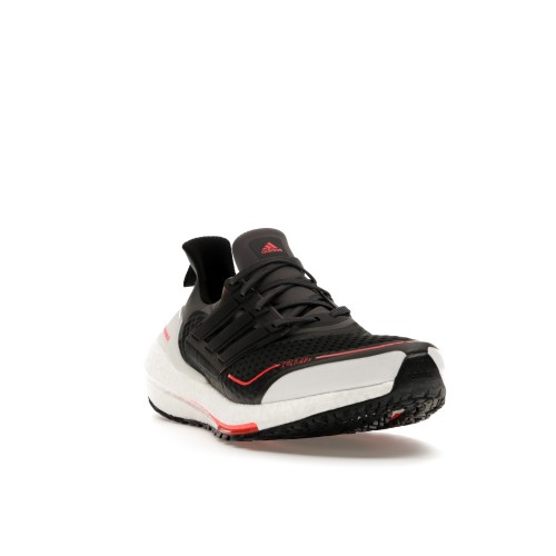 Кроссы adidas Ultra Boost 21 Cold.RDY Grey Black Solar Red - мужская сетка размеров