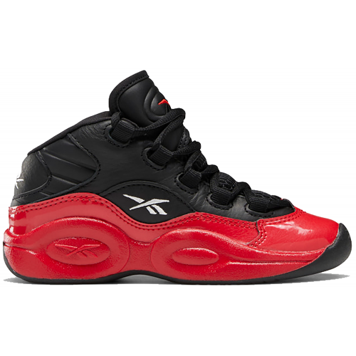Кроссы Reebok Question Mid 76ers Bred (PS) - детская сетка размеров