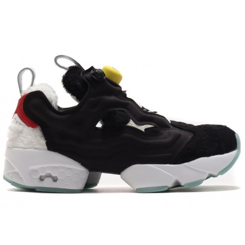 Кроссы Reebok Instapump Fury Doraemon Furry Black - мужская сетка размеров