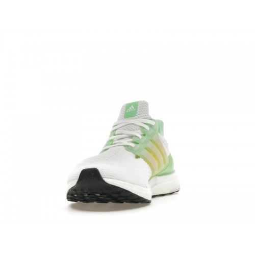 adidas Ultra Boost 5.0 DNA White Beam Green - мужская сетка размеров