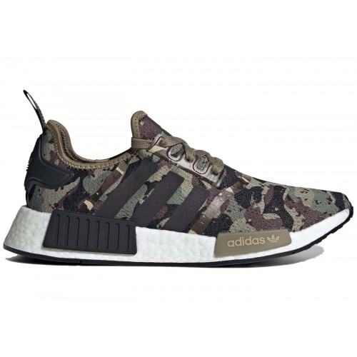 Кроссы adidas NMD R1 Camo Cargo Savanna - мужская сетка размеров