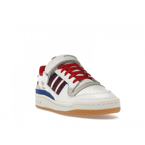 Кроссы adidas Forum 84 Low Off White Scarlet Collegiate Royal - мужская сетка размеров