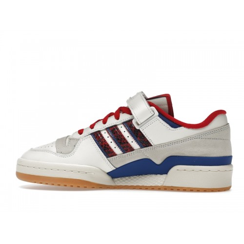 Кроссы adidas Forum 84 Low Off White Scarlet Collegiate Royal - мужская сетка размеров