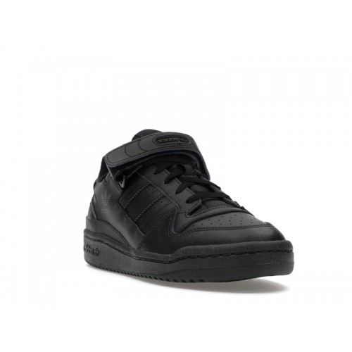 Кроссы adidas Forum Low Triple Black - мужская сетка размеров