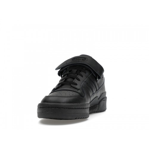 Кроссы adidas Forum Low Triple Black - мужская сетка размеров