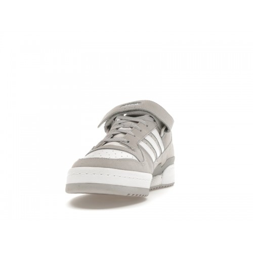 Кроссы adidas Forum Low Footwear White Grey - мужская сетка размеров