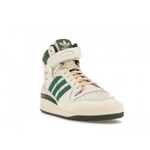 Кроссы adidas Forum 84 Off White Team Dark Green - мужская сетка размеров