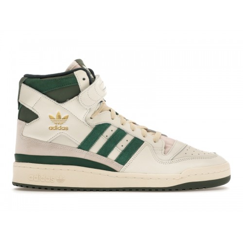 Кроссы adidas Forum 84 Off White Team Dark Green - мужская сетка размеров