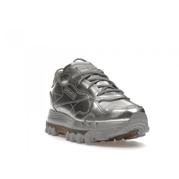 Reebok Classic Leather Cardi B Silver Metallic W