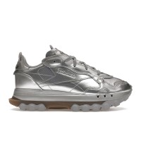 Женские кроссовки Reebok Classic Leather Cardi B Silver Metallic (W)