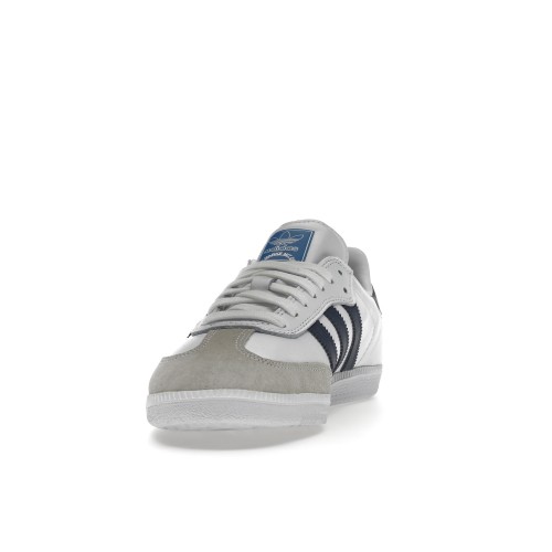 Кроссы adidas Samba ADV White Shadow Navy - мужская сетка размеров