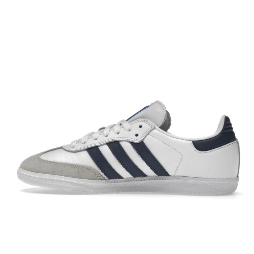 Кроссы adidas Samba ADV White Shadow Navy - мужская сетка размеров