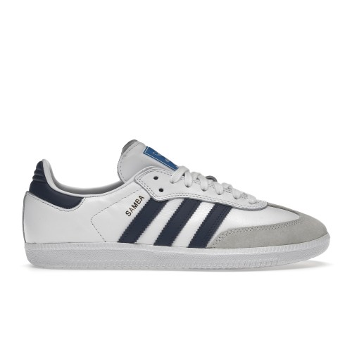 Кроссы adidas Samba ADV White Shadow Navy - мужская сетка размеров