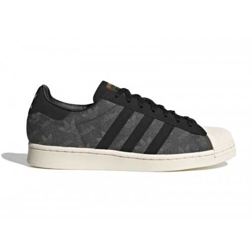 adidas Superstar atmos Denim Pack Core Black - мужская сетка размеров
