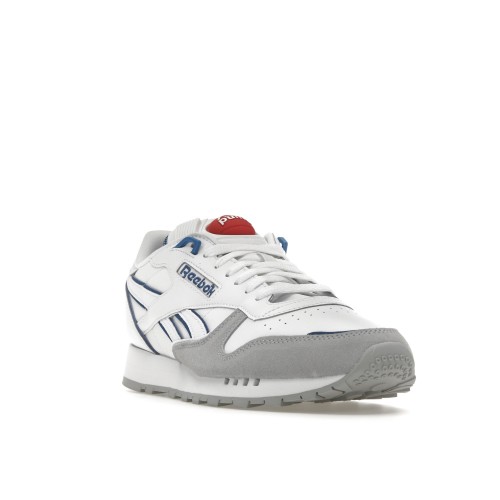 Кроссы Reebok Classic Leather The Pump White Vector Blue - мужская сетка размеров