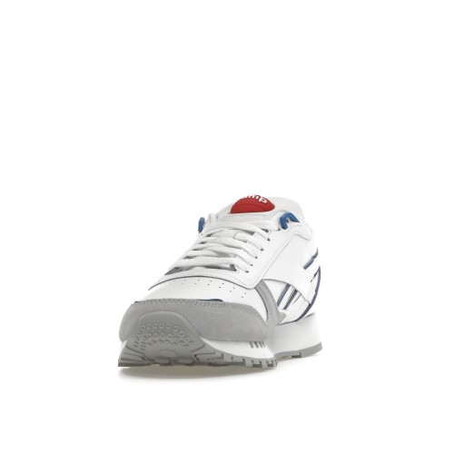 Кроссы Reebok Classic Leather The Pump White Vector Blue - мужская сетка размеров